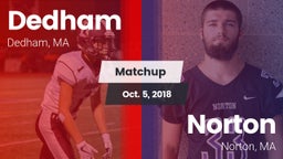 Matchup: Dedham  vs. Norton  2018