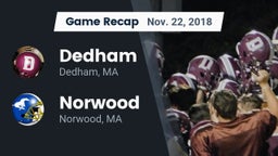 Recap: Dedham  vs. Norwood  2018