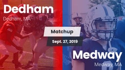 Matchup: Dedham  vs. Medway  2019