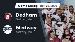 Recap: Dedham  vs. Medway  2020
