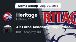 Recap: Heritage  vs. Air Force Academy Prep School 2018