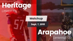 Matchup: HHS vs. Arapahoe  2018