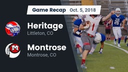 Recap: Heritage  vs. Montrose  2018