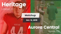 Matchup: HHS vs. Aurora Central  2018