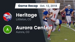 Recap: Heritage  vs. Aurora Central  2018