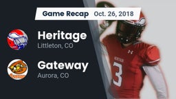 Recap: Heritage  vs. Gateway  2018