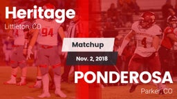 Matchup: HHS vs. PONDEROSA  2018