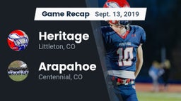 Recap: Heritage  vs. Arapahoe  2019