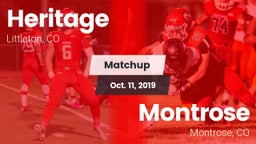 Matchup: HHS vs. Montrose  2019