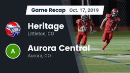 Recap: Heritage  vs. Aurora Central  2019