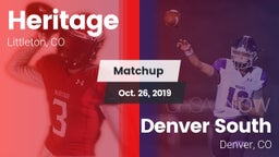 Matchup: HHS vs. Denver South  2019