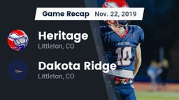 Recap: Heritage  vs. Dakota Ridge  2019