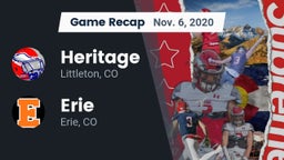 Recap: Heritage  vs. Erie  2020