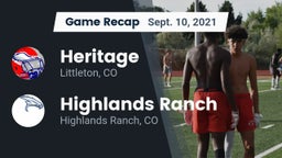 Recap: Heritage  vs. Highlands Ranch  2021