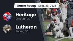 Recap: Heritage  vs. Lutheran  2021