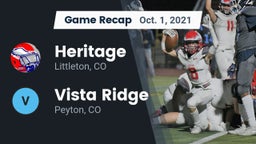 Recap: Heritage  vs. Vista Ridge  2021