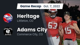 Recap: Heritage  vs. Adams City  2022