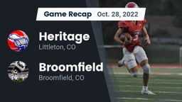 Recap: Heritage  vs. Broomfield  2022