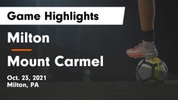 Milton  vs Mount Carmel Game Highlights - Oct. 23, 2021