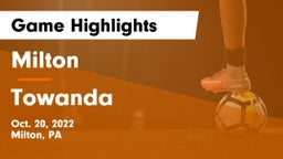 Milton  vs Towanda Game Highlights - Oct. 20, 2022