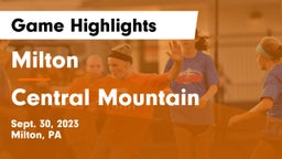 Milton  vs Central Mountain Game Highlights - Sept. 30, 2023
