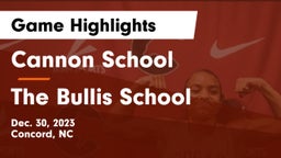 Cannon School vs The Bullis School Game Highlights - Dec. 30, 2023