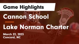 Cannon School vs Lake Norman Charter  Game Highlights - March 22, 2023
