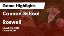 Cannon School vs Roswell  Game Highlights - March 25, 2023