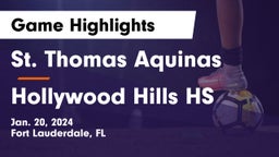 St. Thomas Aquinas  vs Hollywood Hills HS Game Highlights - Jan. 20, 2024