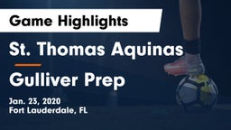 St. Thomas Aquinas  vs Gulliver Prep  Game Highlights - Jan. 23, 2020
