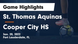 St. Thomas Aquinas  vs Cooper City HS Game Highlights - Jan. 20, 2022