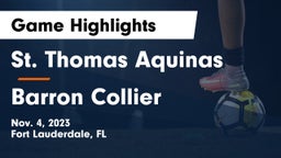 St. Thomas Aquinas  vs Barron Collier  Game Highlights - Nov. 4, 2023