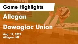 Allegan  vs Dowagiac Union Game Highlights - Aug. 19, 2023