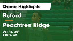 Buford  vs Peachtree Ridge  Game Highlights - Dec. 14, 2021
