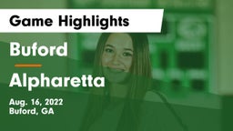 Buford  vs Alpharetta  Game Highlights - Aug. 16, 2022