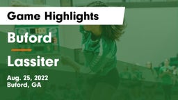 Buford  vs Lassiter  Game Highlights - Aug. 25, 2022