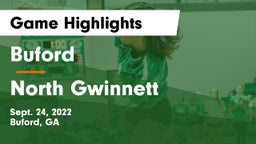 Buford  vs North Gwinnett  Game Highlights - Sept. 24, 2022