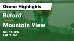 Buford  vs Mountain View  Game Highlights - Oct. 12, 2022
