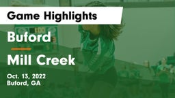 Buford  vs Mill Creek  Game Highlights - Oct. 13, 2022