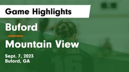 Buford  vs Mountain View  Game Highlights - Sept. 7, 2023