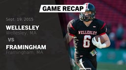 Recap: Wellesley  vs. Framingham  2015