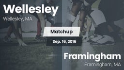 Matchup: Wellesley High vs. Framingham  2016