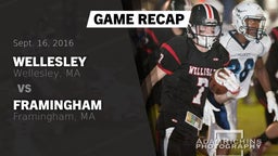 Recap: Wellesley  vs. Framingham  2016
