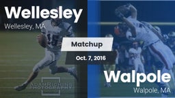 Matchup: Wellesley High vs. Walpole  2016