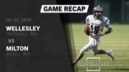 Recap: Wellesley  vs. Milton  2016
