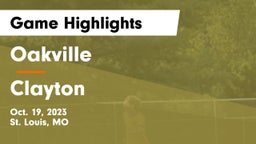 Oakville  vs Clayton  Game Highlights - Oct. 19, 2023