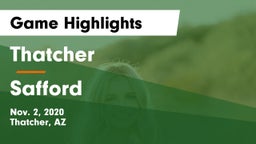 Thatcher  vs Safford  Game Highlights - Nov. 2, 2020