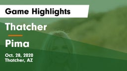 Thatcher  vs Pima Game Highlights - Oct. 28, 2020