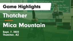 Thatcher  vs Mica Mountain Game Highlights - Sept. 7, 2022