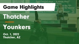 Thatcher  vs Younkers Game Highlights - Oct. 1, 2022